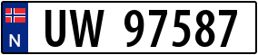 Truck License Plate